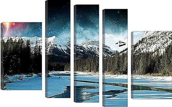 Модульная картина - Зима