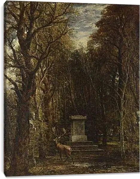 Постер на подрамнике - Cenotaph to the Memory of Sir Joshua Reynolds. Джон Констебл