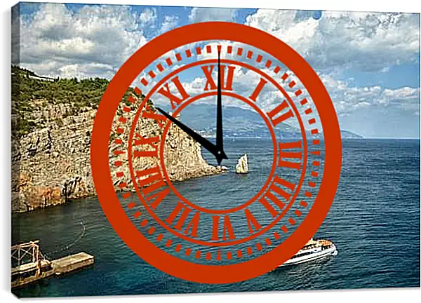 Часы картина - Мыс Иоанна. Ялта. Крым
