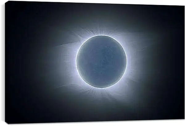 Постер на подрамнике - Солнечное затмение