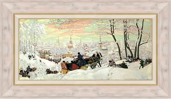 Картина в раме - Масленица. Борис Кустодиев