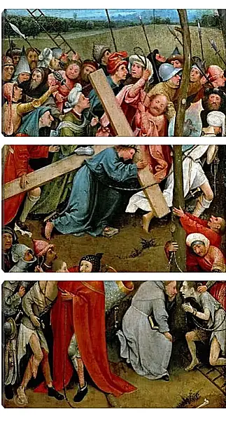 Модульная картина - Путь на Голгофу. Иероним Босх