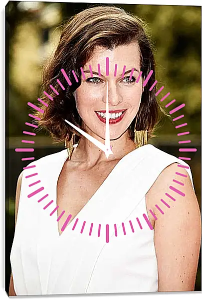 Часы картина - Милла Йовович. Milla Jovovich