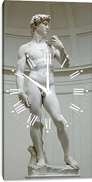 Часы картина - Давид. Микеланджело Буонарроти