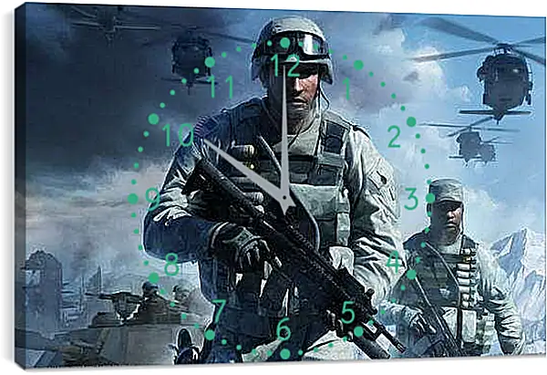 Часы картина - Battlefield: Bad Company 2
