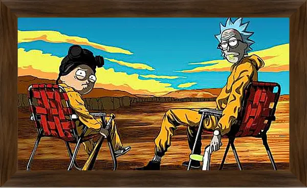 Картина в раме - Рик и Морти