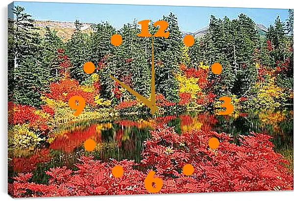 Часы картина - Осень