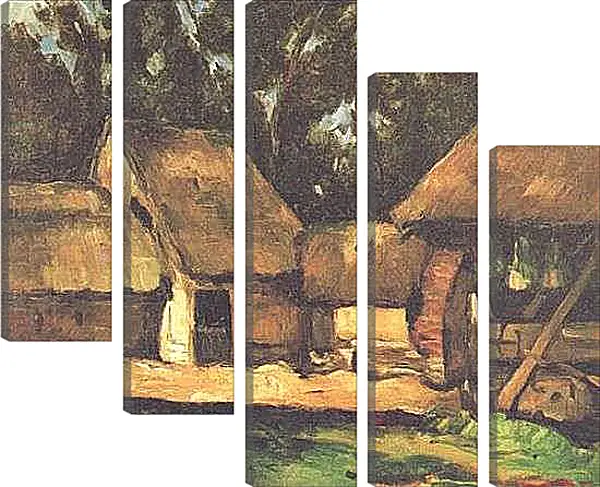 Модульная картина - Le Moulin a Huile. Поль Сезанн