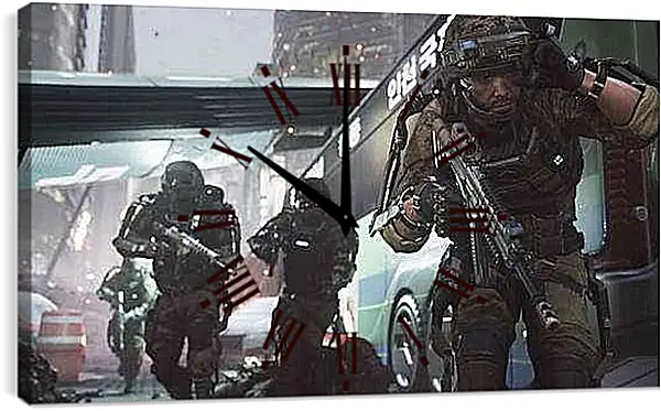 Часы картина - Call Of Duty: Advanced Warfare