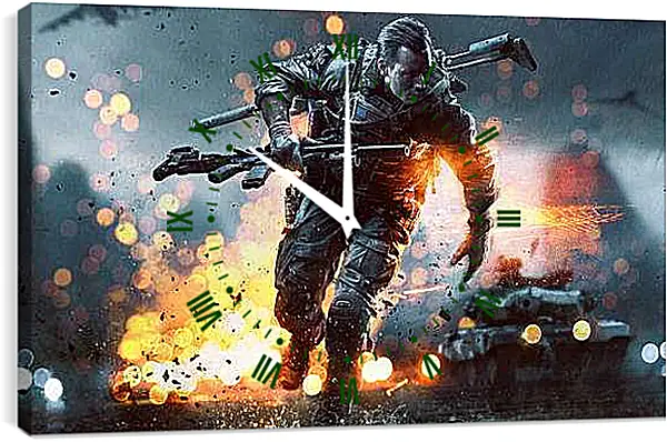 Часы картина - Battlefield 4