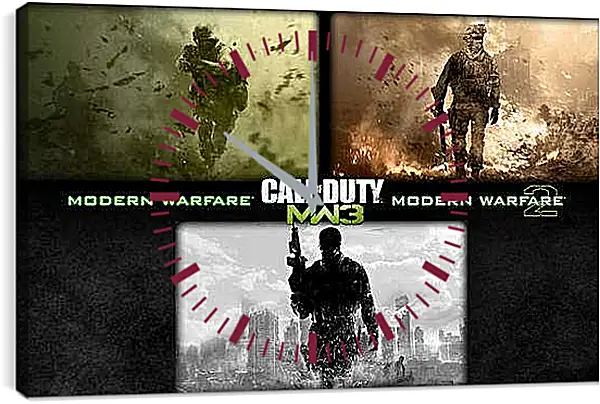 Часы картина - Call Of Duty