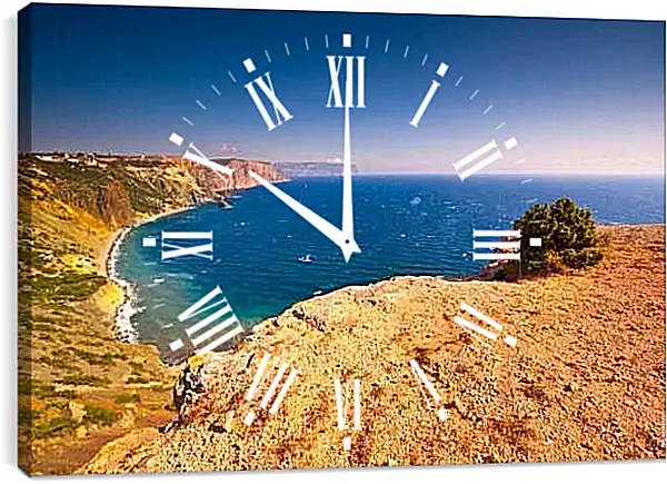 Часы картина - Мыс Фиолент. Крым