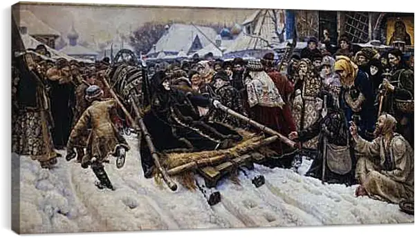 Постер на подрамнике - Боярыня Морозова. Василий Суриков