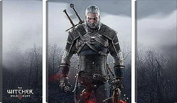 Модульная картина - The Witcher 3: Wild Hunt (Ведьмак), Геральт очень зол