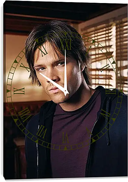 Часы картина - Джаред Падалеки. Jared Padalecki