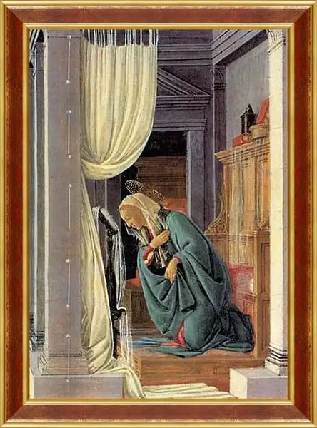 Картина в раме - The Annunciation detail. Сандро Боттичелли