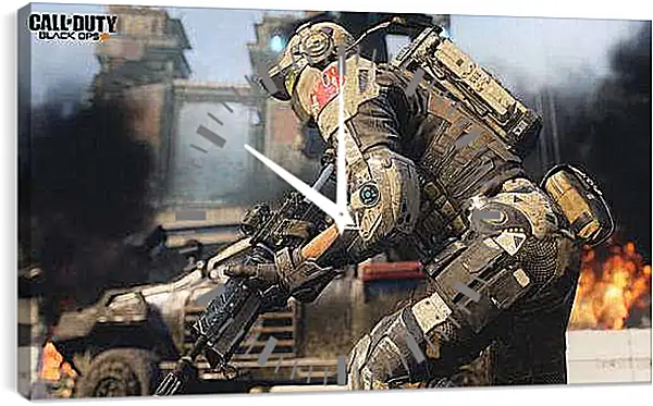 Часы картина - Call Of Duty: Black Ops III