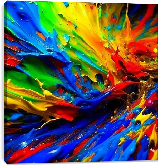 Постер на подрамнике - Яркие абстракции 1