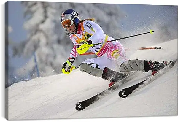 Постер на подрамнике - В белом комбинезоне