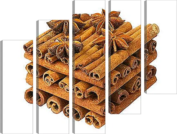 Модульная картина - Корица и анис. Аромат Пряностей.
