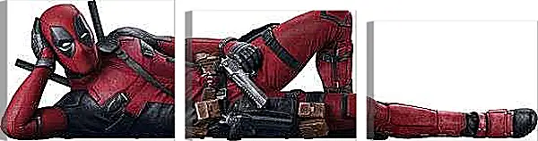 Модульная картина - Дэдпул. Отдых