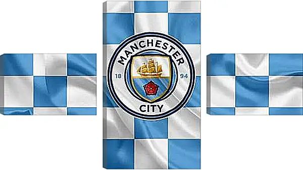 Модульная картина - Эмблема Манчестер Сити. Manchester City.