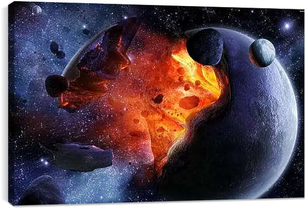 Постер на подрамнике - Космос