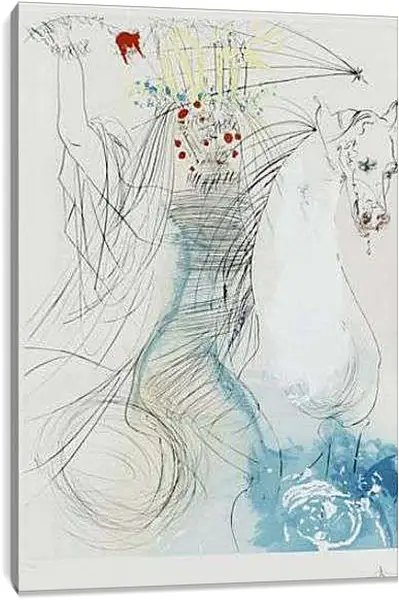 Постер на подрамнике - Three plays by the Marquis de Sade. Сальвадор Дали