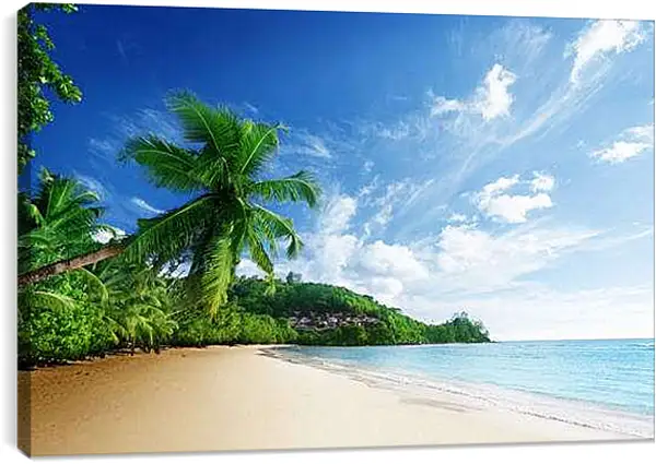 Постер на подрамнике - Дикий пляж