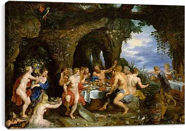 Постер на подрамнике - Пир Ахелоя. Питер Пауль Рубенс