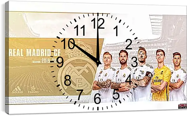 Часы картина - ФК Реал Мадрид. FC Real Madrid