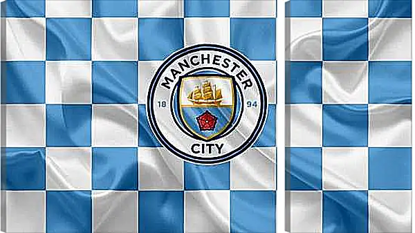 Модульная картина - Эмблема Манчестер Сити. Manchester City.