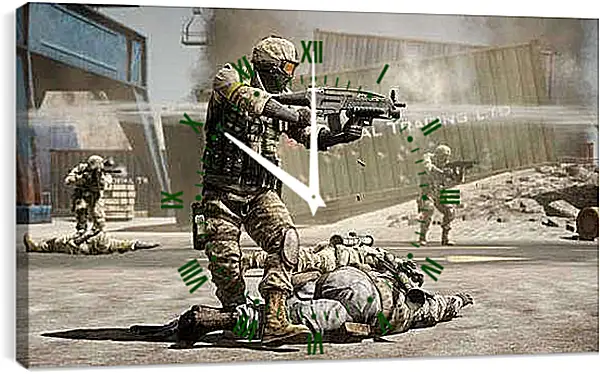 Часы картина - Battlefield: Bad Company 2