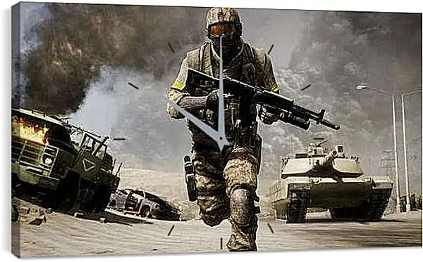Часы картина - Battlefield: Bad Company 2