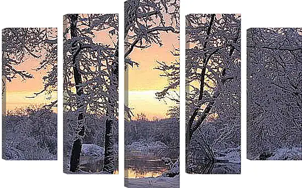 Модульная картина - Зима