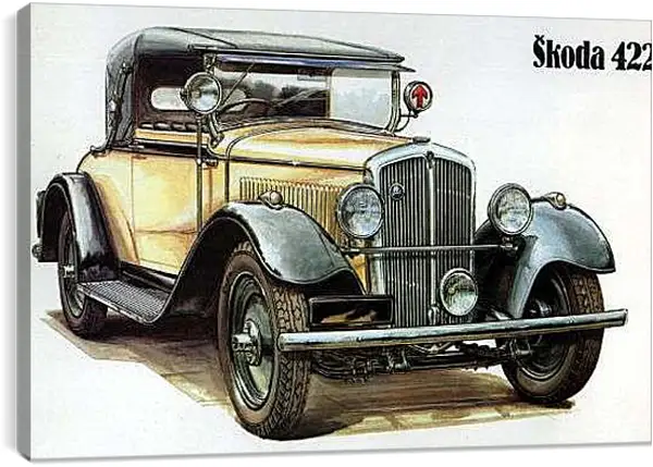 Постер на подрамнике - Ретро автомобиль