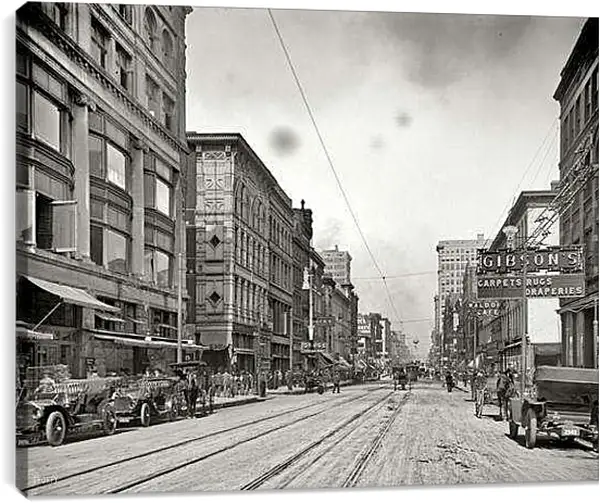 Постер на подрамнике - Америка в начале 20 века