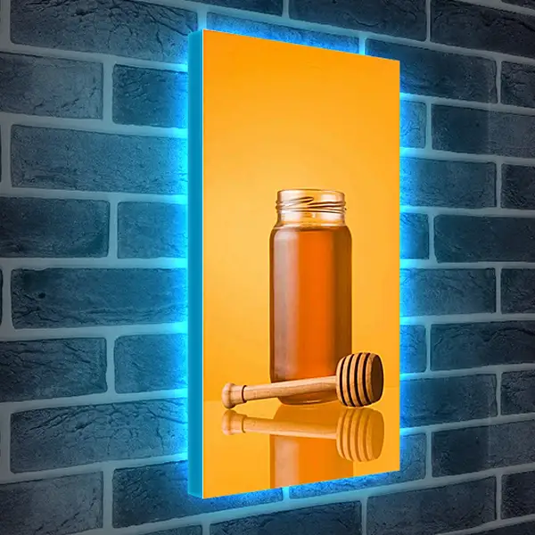 Лайтбокс световая панель - Мед. Золотой нектар.