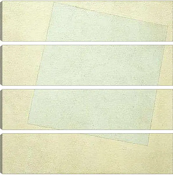 Модульная картина - Белое на белом. Малевич Казимир