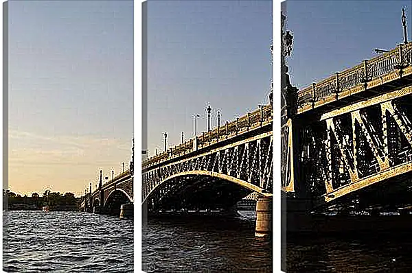 Модульная картина - Мост в Санкт-Петербурге
