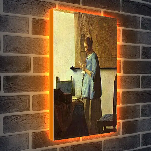 Лайтбокс световая панель - Die Briefleserin. Ян (Йоханнес) Вермеер