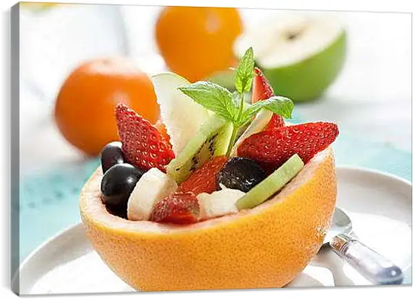 Постер на подрамнике - Фруктовый салат. Фруктовое Настроение.