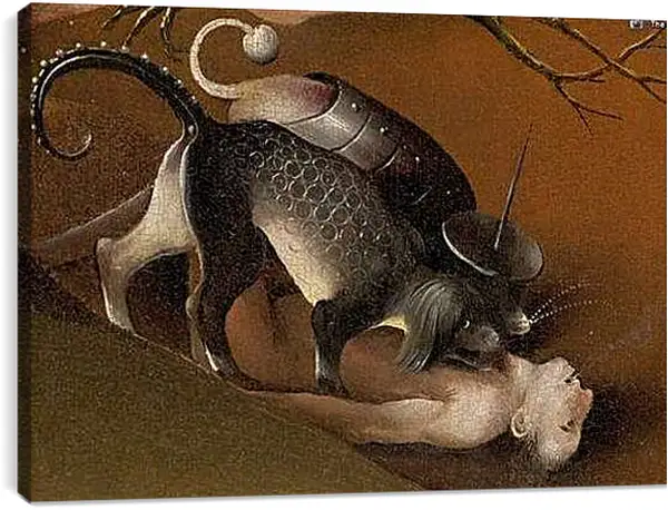 Постер на подрамнике - Cerberus. Иероним Босх