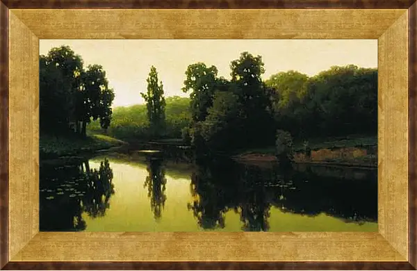 Картина в раме - Теплый вечер. Ефим Волков