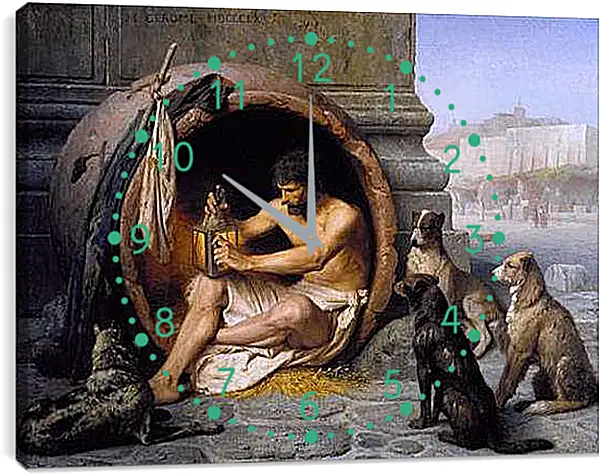 Часы картина - Диоген. Жан-Леон Жером