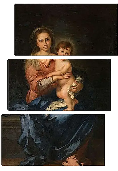 Модульная картина - Мадонна с Младенцем. Бартоломе Эстебан Мурильо