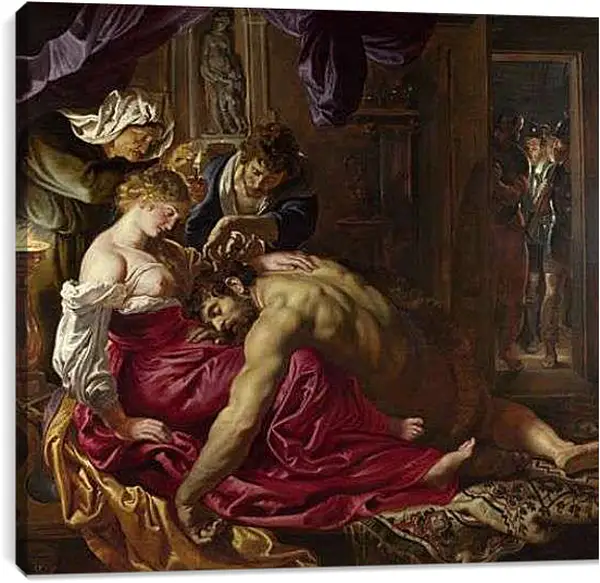 Постер на подрамнике - Samson and Delilah. Питер Пауль Рубенс