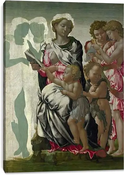 Постер на подрамнике - Манчестерская мадонна. Микеланджело Буонарроти