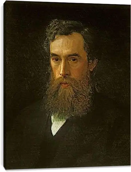 Постер на подрамнике - Портрет Третьякова П. Иван Николаевич Крамской