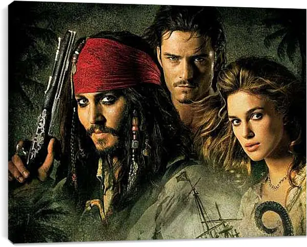 Постер на подрамнике - Пираты карибского Моря